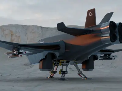 Concept Fighter Aircraft 3D model