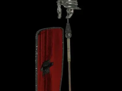 Roman armor Low-poly 3D model