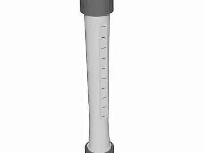 PVC Flow Indicators - Socket Ends Free 3D model