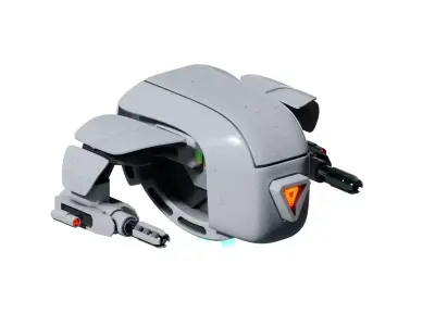 Futuristic Sci-Fi Drone  3D model