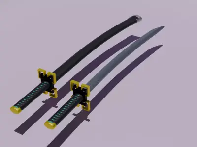 Katana de Tokito 3D model