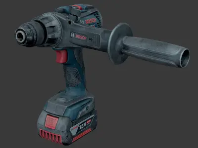 Bosch GSB 18V Drill Driver RAW Scan 3D model