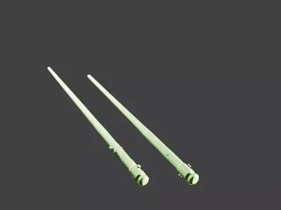 Young Space Knights Sabers 3D print model