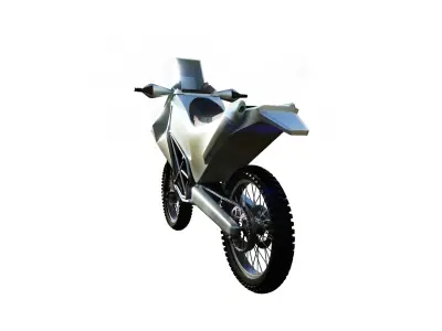 Adventure Motorcycle Low-poly 3D model