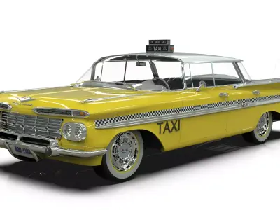 1959 Chevrolet Impala Taxi 3D model