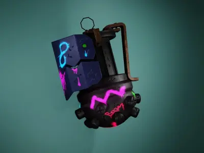 Grenade Jinx Free low-poly 3D model