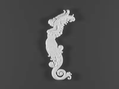 free 2 ornamental classic decoration 3d model kitbash vol 35 Free 3D model