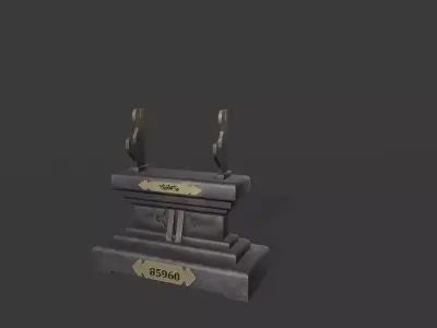 Sword Stand V2 Low-poly 3D model