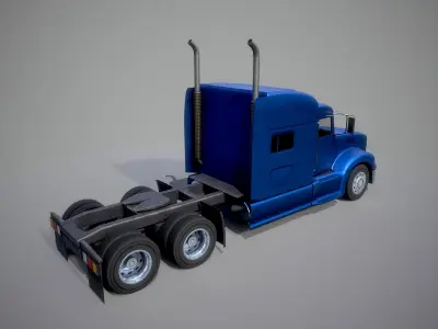 American Truck 4 and upgrades - Mobile Asset  Low-poly 3D model