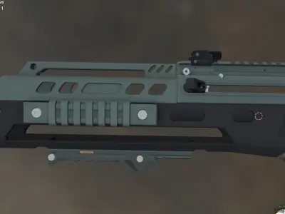 gun 4 Low-poly 3D model