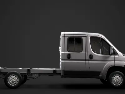 Citroen Relay Chassis Truck Crew Cab 4035WB 2014 3D model