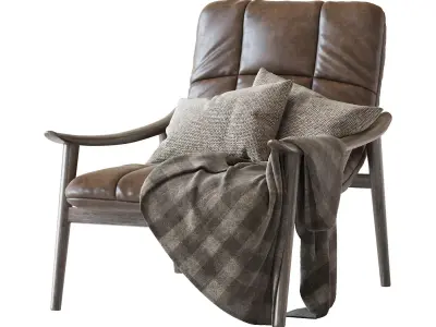 Fynn Saddle Armchair from Minotti 3D model buy