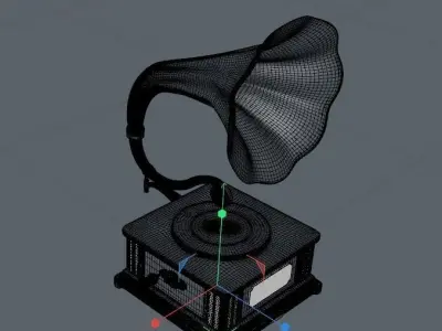 phonograph furniture Free 3D model