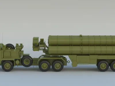 S-400 Missile System S-400 Triumf  SA-21 3D model