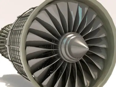 Jet Engine Concept 01 3D model