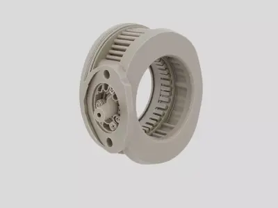 Industrial Gearbox Housing for 3D print 3D model