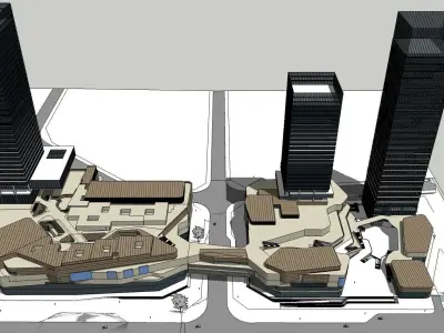 Sketchup Commercial Office Complex 265 3D model