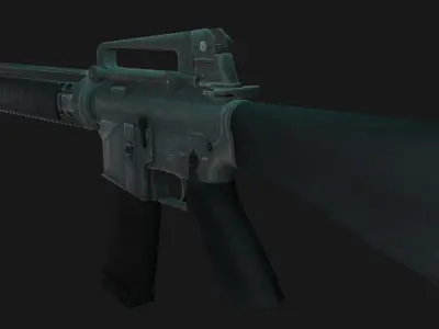 M16A3 ar - rifle Low-poly 3D model purchase