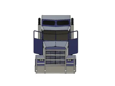  TRUCK MIT GROSSER SCHLAFKABINE RC TAMIYA MODELLBAU 3D print model