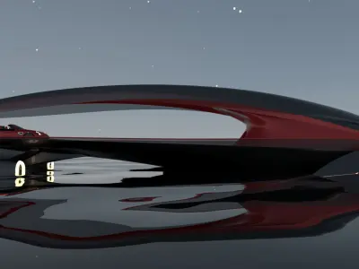 Alfa Squalo Yacht Free 3D model