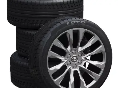 Toyota wheels 3D model