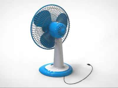 Table Fan Low-poly 3D model get