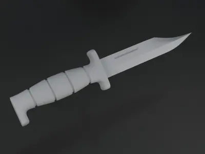 black knife 3D model