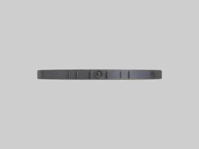 Industrial Chic Wall Clock model Low-poly 3D model