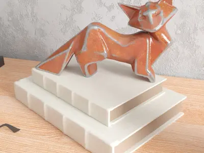 set of decorative objects model 3D model