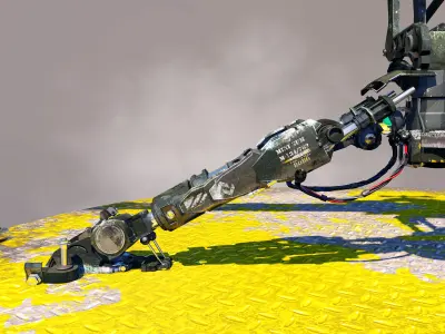 M-134 machine gun 3D model