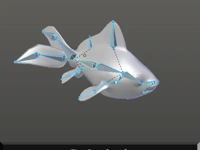 Golden Fish 3D model buy