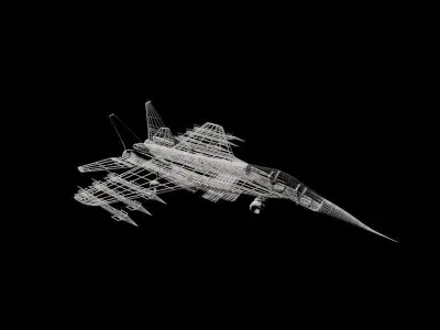 Military Jet Aircraft  3D model