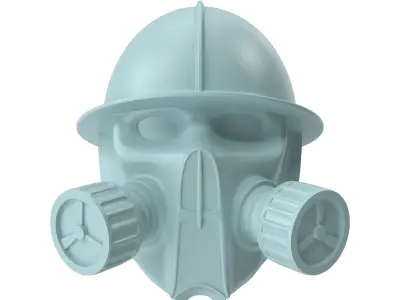 Steampunk Helmet Print Ready 3D print model purchase