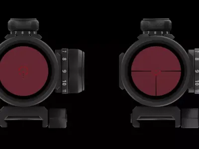 Optic Sight 3X Model KEVO-48 3D model