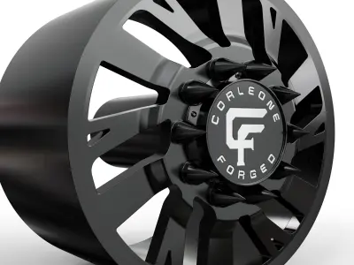 corleone front corallo dually wheel 3D print model