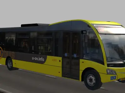 Optare Solo SR U-OV bus Low-poly 3D model