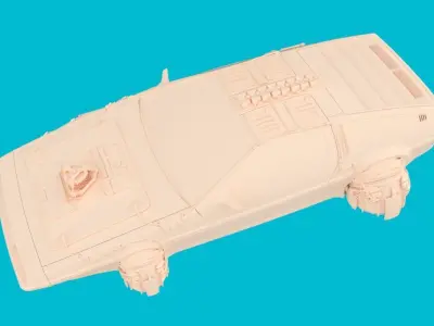CyberPunk Delorean 3D model