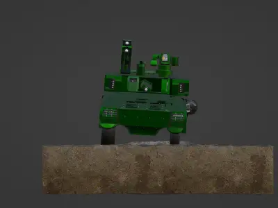 Anti-aircraft self-propelled tank 3D model