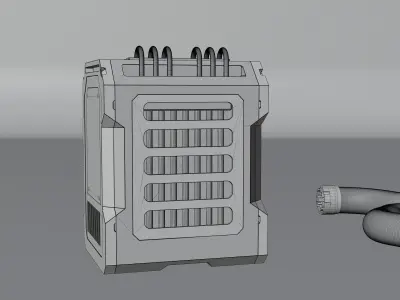 SciFi Battery 3 3D model