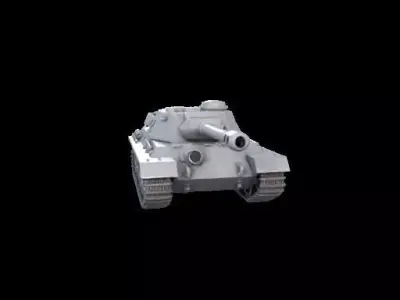 1961 Soviet IS Heavy Tank 3D Model 3D print model