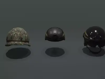Helmets Pack 3D model