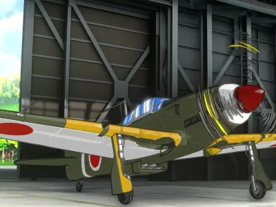 For Anime in Blender - Propellers - Eevee 3D model