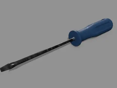 screwdriver Low-poly 3D model 39