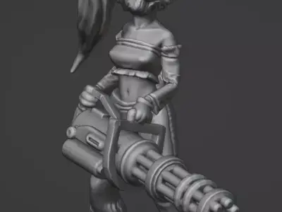 PAWS AND GUNS  3D print model
