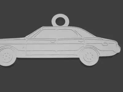 Taunus TC1 Silhouette Keychain - 3D Printable Model  3D print model