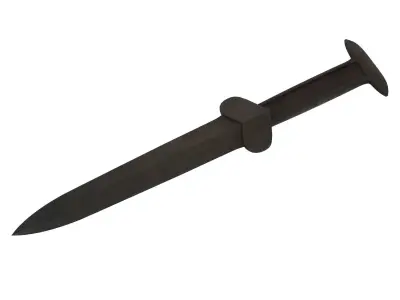  Scythian Acinaces Low-poly 3D model