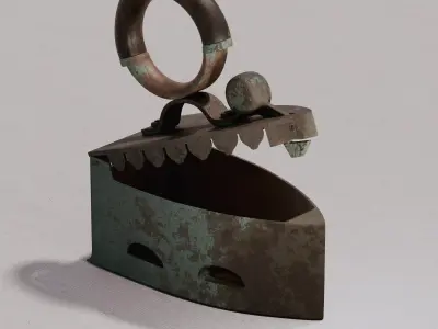 Antique iron 3D model