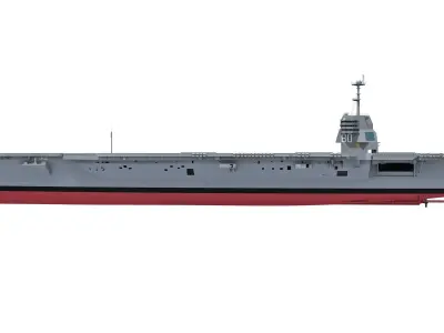 USS Enterprise CVN-80 Aircraft Carrier 3D model