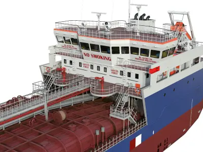 TANKER SHALLOW DRAFT  3D model