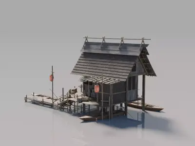 Traditional Japanese House 20 3D model